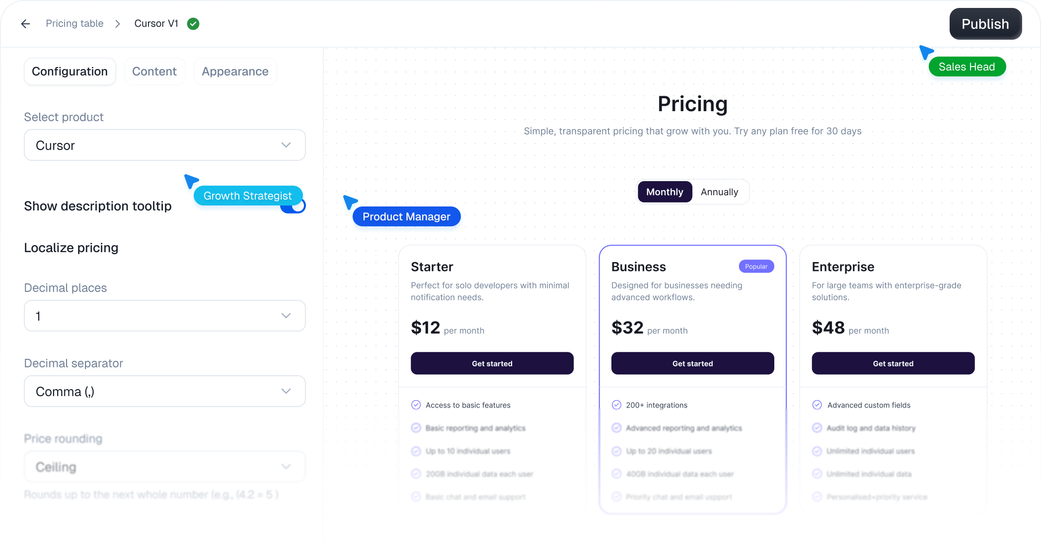 pricingtable